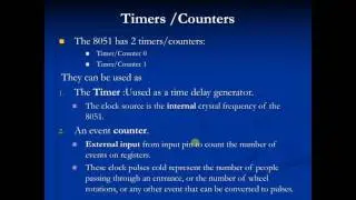 8051 Theory 12 - Timers Counters Register