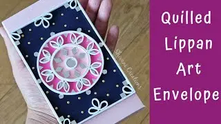 Quilled Lippan Art Envelope/ Multi Pocket Shagun Envelope/ Quilling Envelope Box