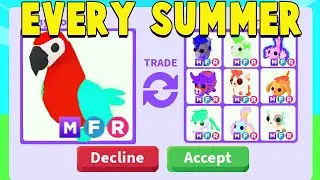 I traded for EVERY MEGA SUMMER PET in Adopt Me!