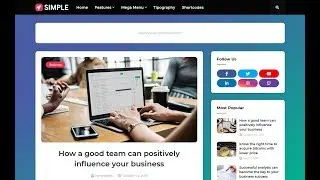 Simple - Responsive Blogger Template