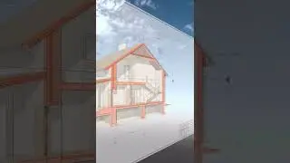 #bim #проект #дом #стройка #газобетон #мансарда #3d #house #фундамент