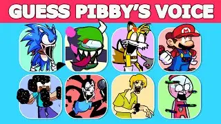 FNF - GUESS PIBBY'S VOICE | PIBBY SONIC, TAILS, HEROBRINE, IMPOSTOR, MARIO, BENSON, SHAGGY...