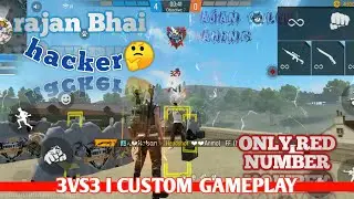 FREE FIRE MONTAGE WITH 3 VS 3 CUSTOM MUQABLA Indian | fastest man 😂 | #rajanbhaihacker