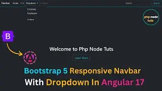 ⚡Bootstrap 5 Responsive Navbar with Dropdown in Angular 17 |Bootstrap Navbar in Angular 17