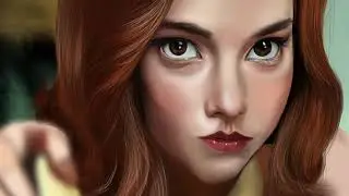 Procreate drawing The Queen’s Gambit playing chess games