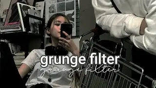 Grunge filter | picsart tutorial | aesthetic filter edits