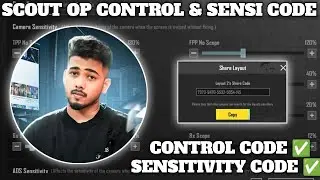 (2024) SCOUT OP 4 FINGER CONTROL CODE/ SCOUT OP 4 FINGER SENSITIVITY CODE BGMI/ 