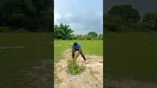 गरीब लडके ने बनाई नई Pitch 🥹❤️ #cricket #trending #viral #reels #shorts #foryou #ytshorts #top