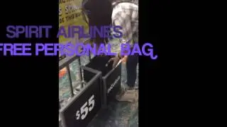 Spirit Airlines Free Persoanl Item under seat. GRATIS MALETA DE MANO