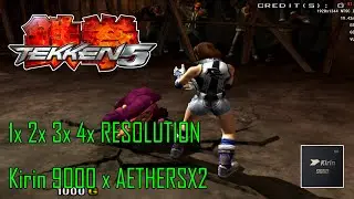 TEKKEN5  1x 2x 3x 4x scaling / HUAWEI Kirin 9000 AETHERSX2 PS2 emulator test
