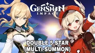 DOUBLE 5 STAR IN A MULTI-SUMMON!!! (Genshin Impact)