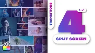 Tutorial On Final Cut Pro Template For 4 Split Screen Multiscreen Transitions