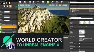 World Creator 2. Stylized Textures from the simulation. Export to Unreal Engine 4