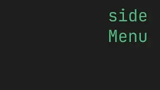 FLUTTER Side Menu | Vertical navigation menu