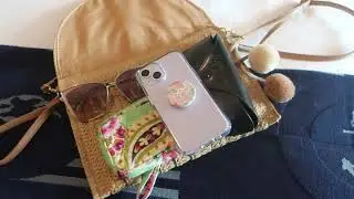 What's Inside Straw Crossbody Purse Review | Perfect for Cruise!