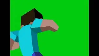 Steve Punching Green Screen