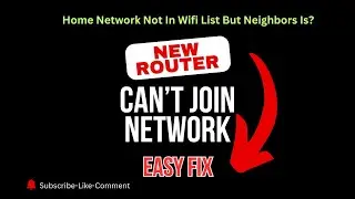 Can't Join Network wifi 6