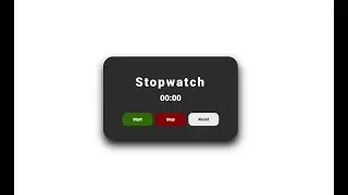 Stopwatch Tutorial | Create stopwatch using HTML, CSS and Javascript |  beginners to advance