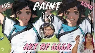 KAN LIU ART TUTORIAL | Artof666K Style Study @kanliu5667