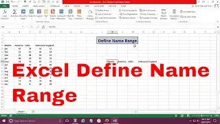 How to Create name range in excel