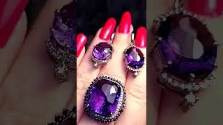 28,500₽ СЕРЬГИ С АМЕТИСТАМИ 💜🔮💜 44,500₽ КОЛЬЦО 👑 БРИЛИКИ РОДИЙ СЕРЕБРО 👑 СКРИНШОТ ВОТСАП 👑