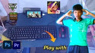 keyboard mouse Minecraft playing gta5 free fire Photoshop #viralvideo #minecraft