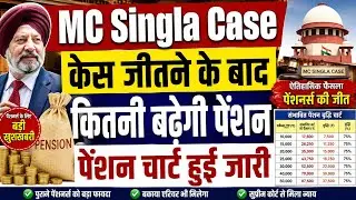 MC Singla Case जीतने पर कितनी बढ़ेगी पेंशन । pension calculator । pension updation । Bank pensioner