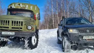 ЗИЛ 131 и Сузука едем спасать ЗИЛ 157.