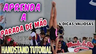 Como fazer a parada de mãos Ginastica crossfit calistenia tutorial #handstand