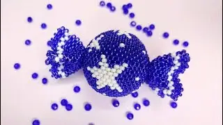 МК Конфетка со звёздочками. Мозаичное плетение.Часть 3/3