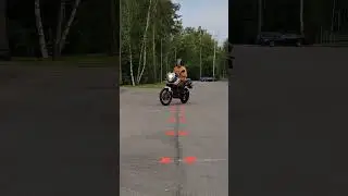 Перестроение на мотоцикле. Контрруление на малой скорости. 