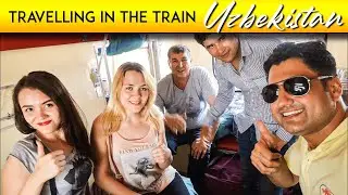 Samarkand to Tashkent Traveling in Train with Local Girls