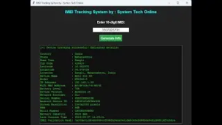 How to Track Any Lost Phone with IMEI Number – Real Time Location Using Kali Linux Terminal 2025 |