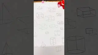 Day-13 (Drawing Simple 3D shapes) #shortsfeed #trending #youtube #viral#100dayschallenge