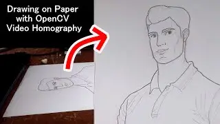 Python Fix Paper Distortion on My Drawing with OpenCV Homography