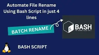 Automate File Renaming with Bash Script| Linux Interview Question| bash scripting
