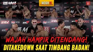SIAP MENGALAHKAN DI RONDE PERTAMA! || SALING SERANG SAAT TIMBANG BADAN! | WEIGH IN ONE PRIDE MMA