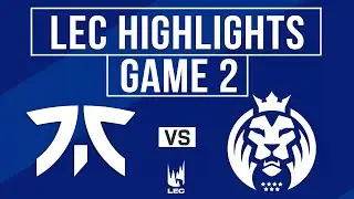 FNC vs MDK Highlights Game 2 | LEC 2024 Season Finals | Fnatic vs Mad Lions KOI