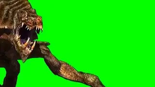 Green screen monster