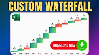Create Custom Waterfall Chart in Excel