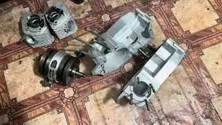 Двигатель Ява (Jawa) 350/638 тест 11.11.2023 после ремонта (пос. Кокошкино, Москва)