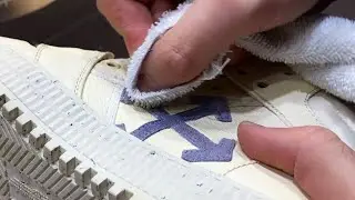 Cleaning Off-White Sneakers. Relax [ASMR] Video👟
