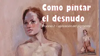 Pintura del desnudo óleo/proceso 2