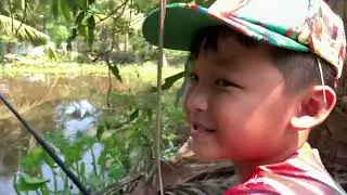Khang & Nguyên thử tài câu cá. # cauca