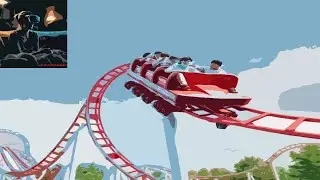 360° Roller Coaster Ride VR  Animation Video 2025