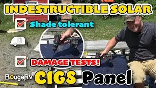 BougeRV CIGS Shading + Durability Testing - Yuma 100W #solar #solarpower