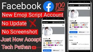 Script name emoji Facebook id | no update no screen shot | new method 2023 to 2024 