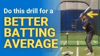 1 Hand, Back Hand Drill (improve bat path, BATTING AVERAGE, & more hard hits) | Baseball Tee Drills
