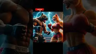 CAT VS AMERICAN BULLY🐶 🥊🙀Fight for DAD #cat #cute #cutecat #fighting