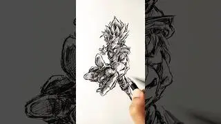 Speed drawing StickMan Vegito😳 